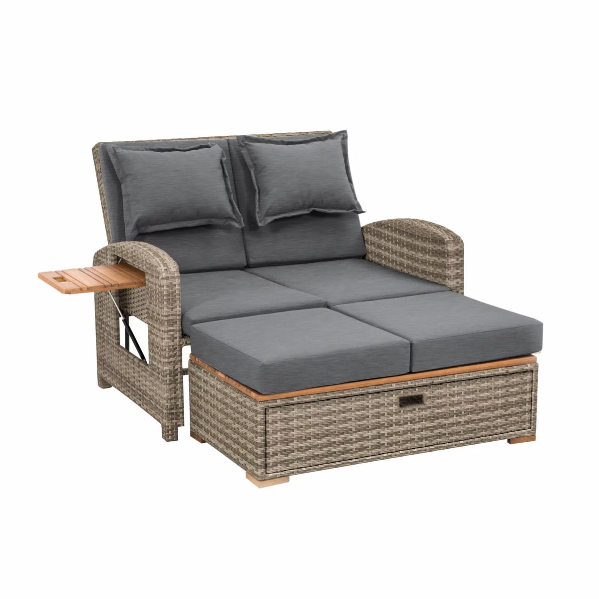 Solid Teak Wood Outdoor Modular Daybed M9873