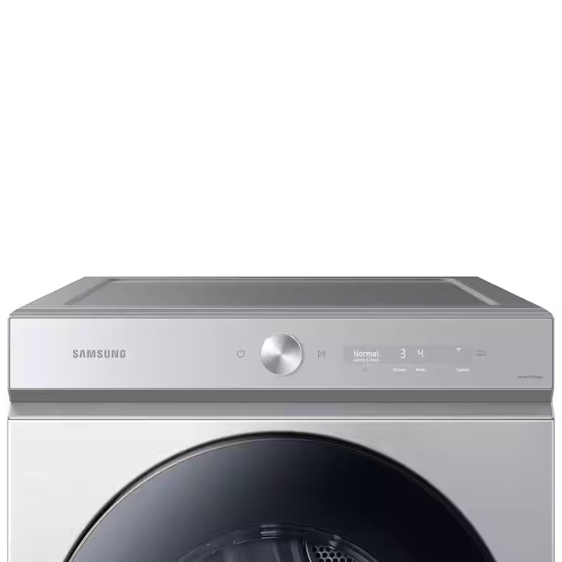 7.6 cu. ft. Vented Smart Electric Dryer in Silver Steel Q6856