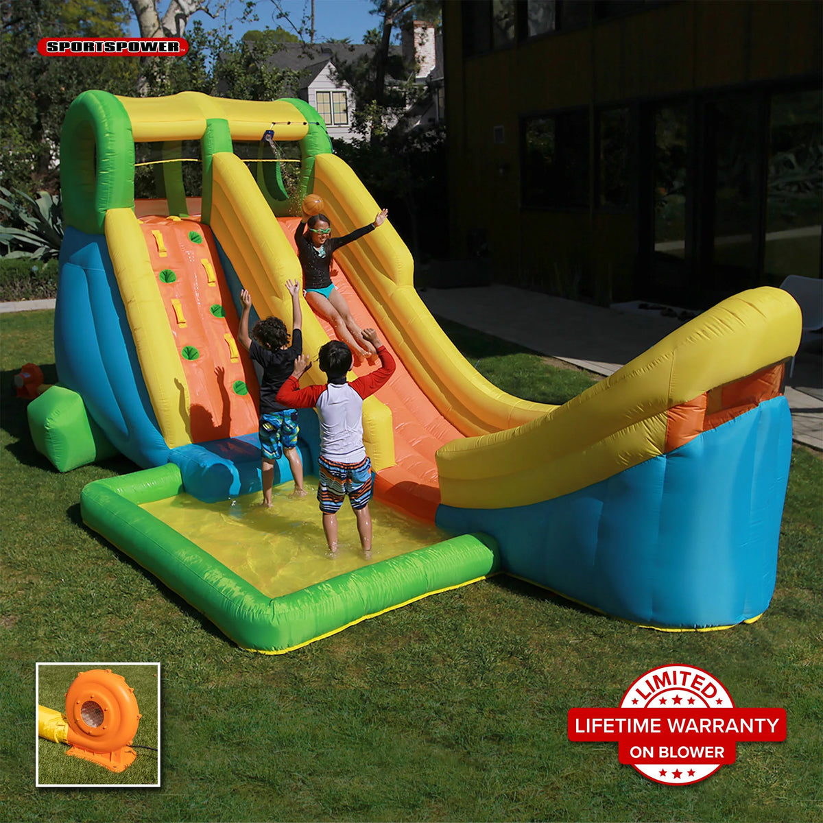 17' Inflatable Water Slide W441