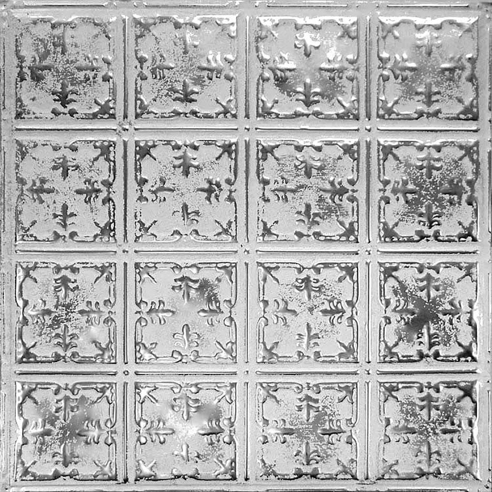 Silver Washed White Backsplash Panels G9571