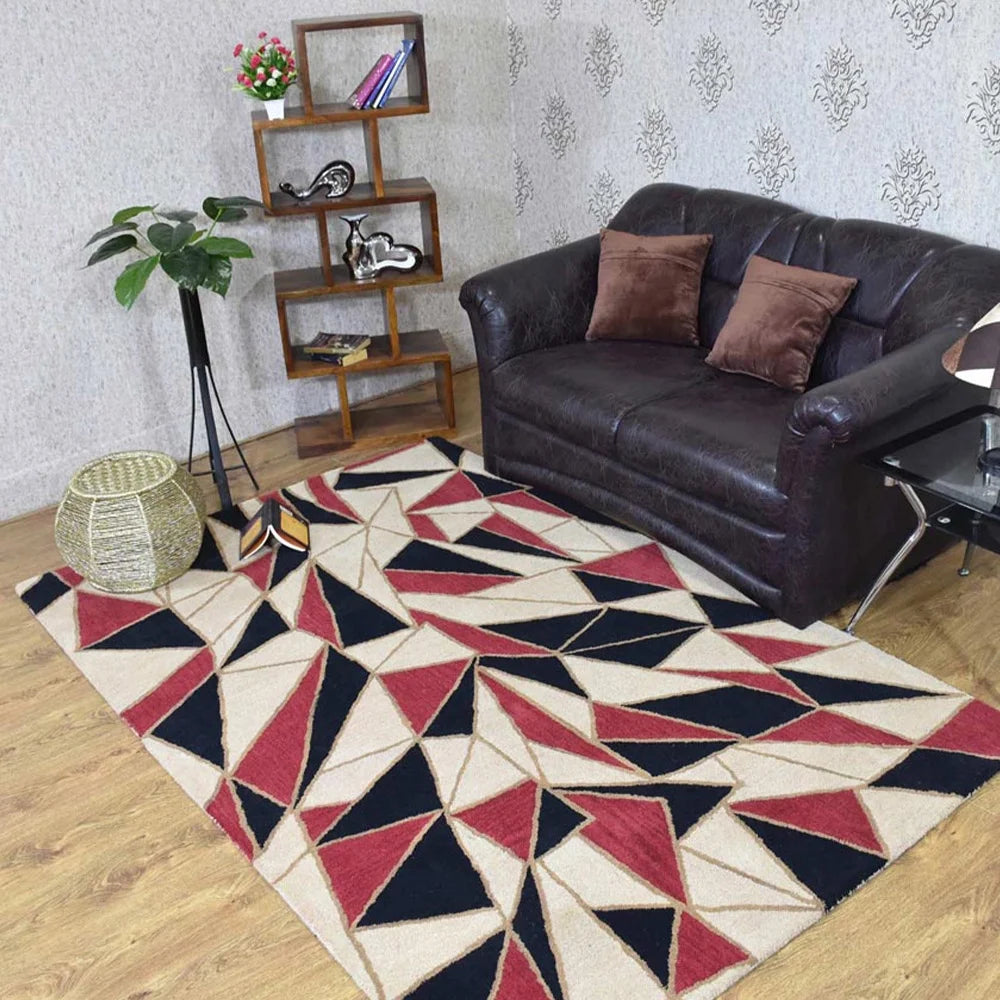 Hand Tufted Contemporary Wool 9'x12' Area Rug U584926
