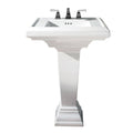 White Pedestal Bathroom Sink O395181