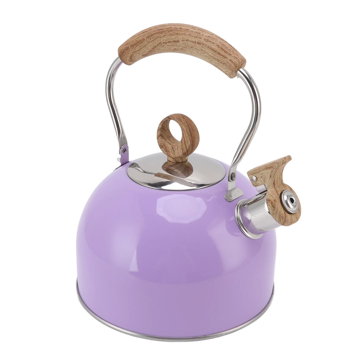 Stainless Steel Whistling Tea Kettle 2.5 Liter Purple D8267