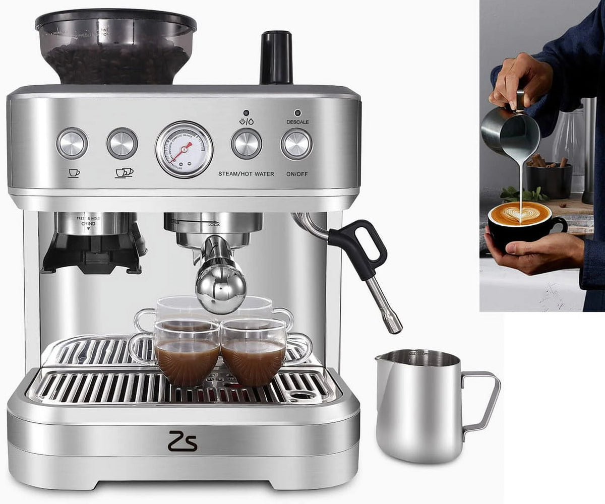 15Bar Stainless Steel Espresso Coffee Machine I474454