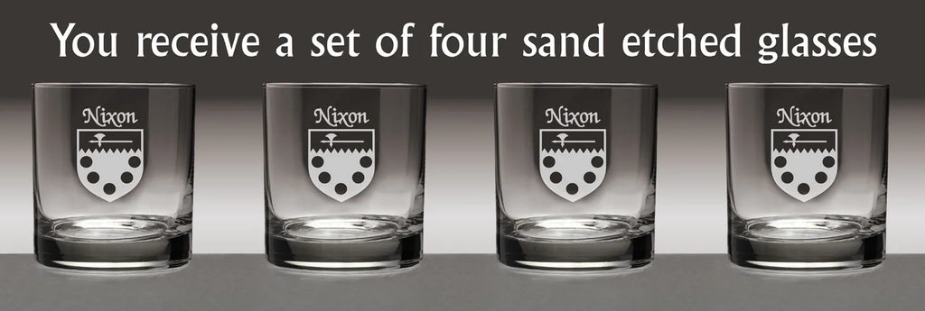 Irish Coat of Arms Tumbler Glasses Set of 4 C902