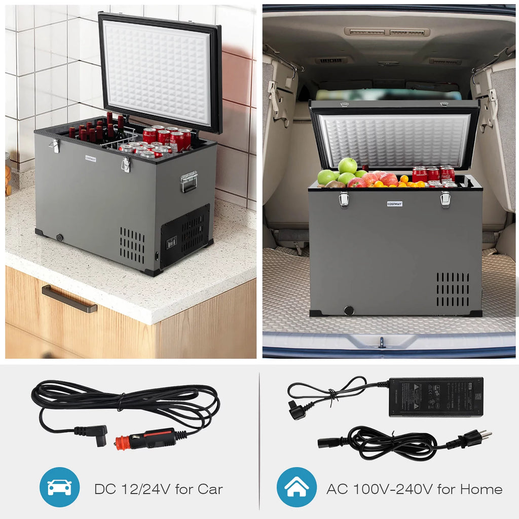 90 QT Portable Car Refrigerator with Compressor S104