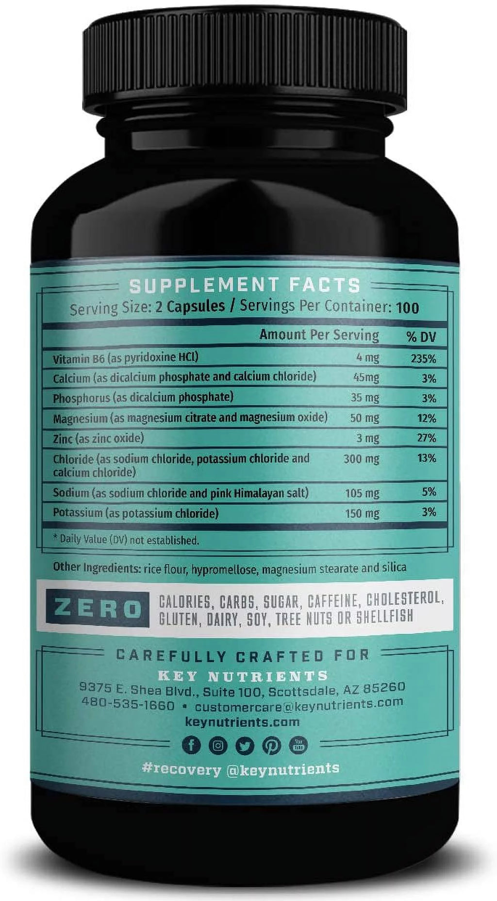 Electrolyte Salt Tablets 200 Capsules X54583