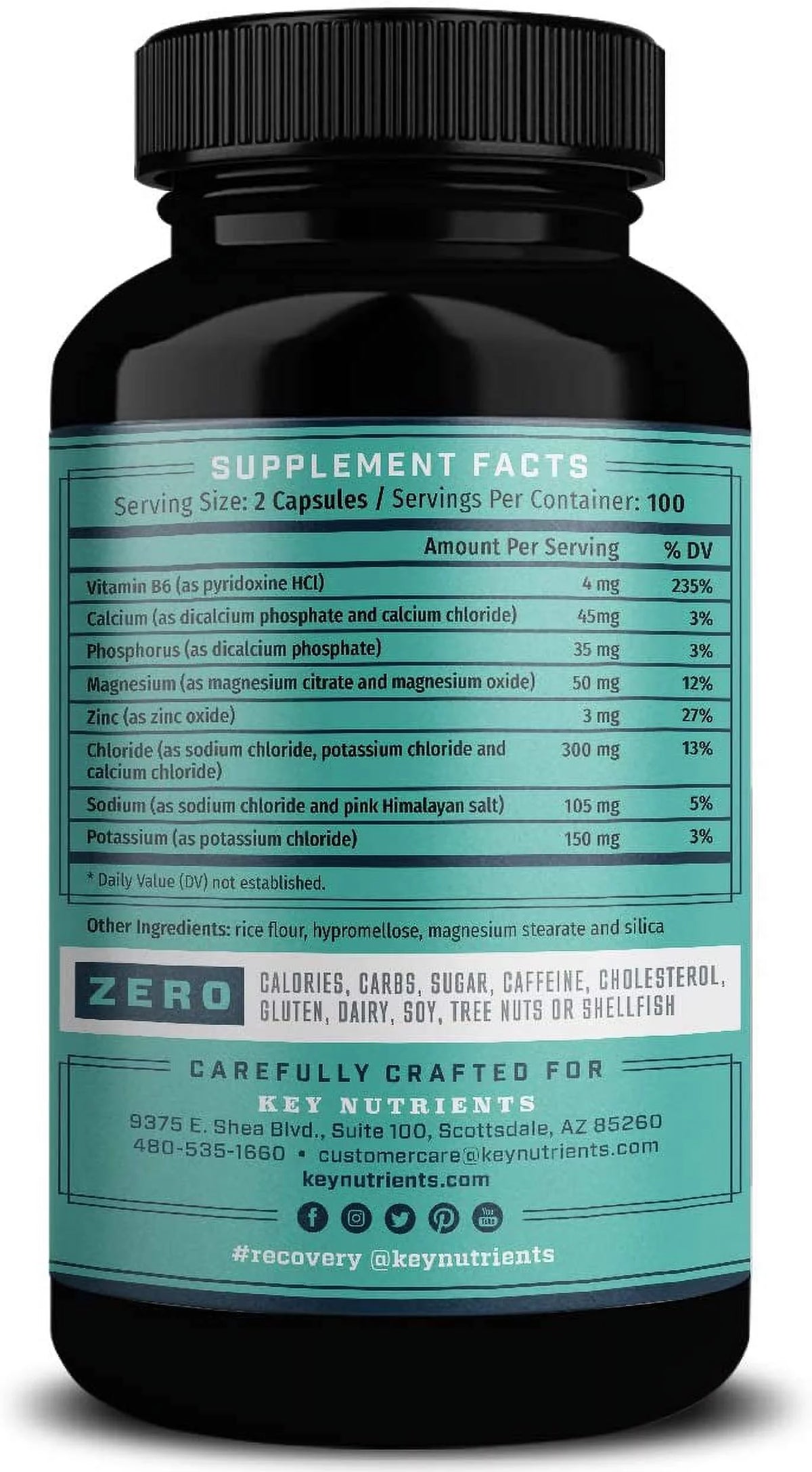 Electrolyte Salt Tablets 200 Capsules X54583