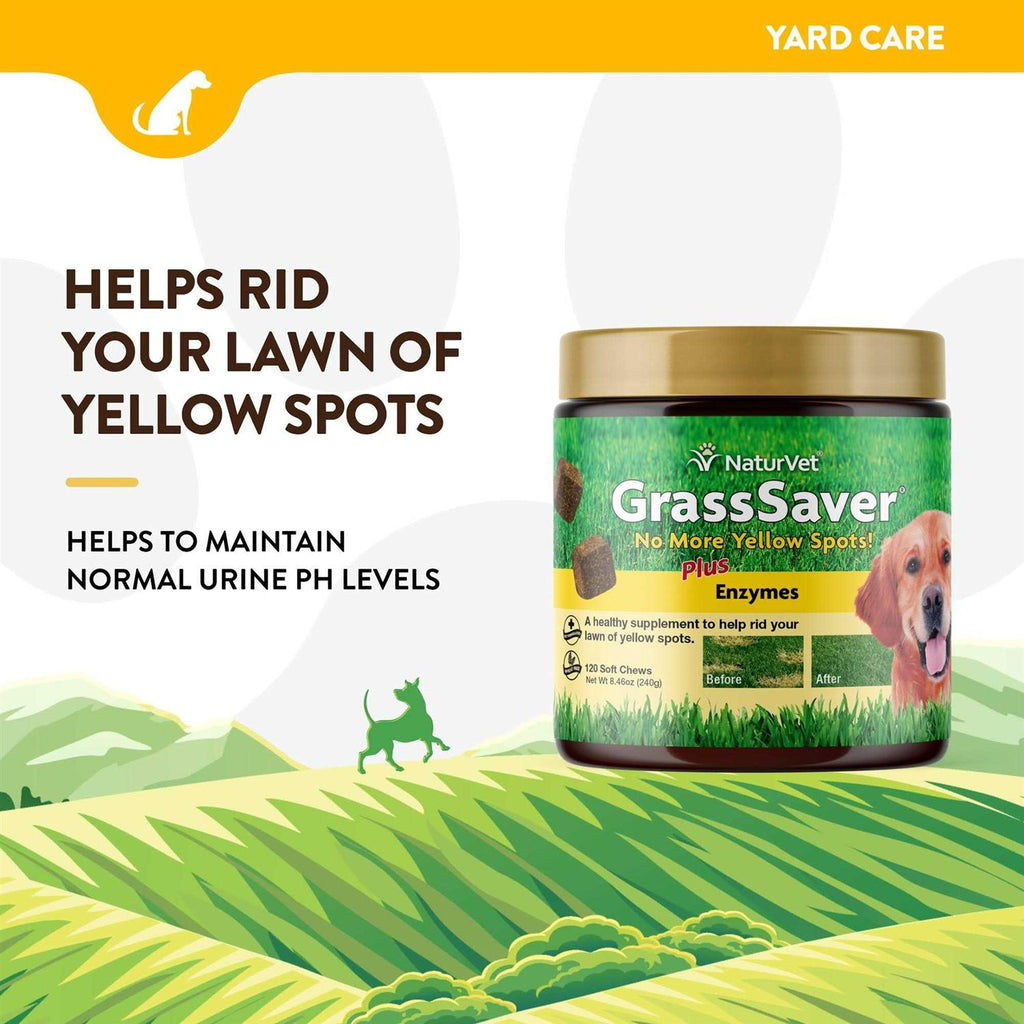 GrassSaver Plus Enzymes for Dogs 240 Soft Chews J7813
