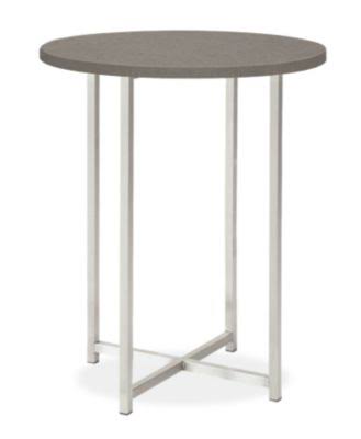 Round End Table 18 Diameter 22H Stainless Steel A9121