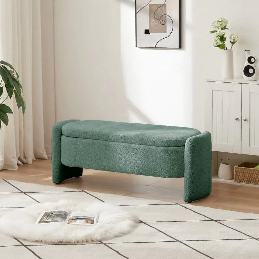 Oval Storage Bench with Large Storage Space D372
