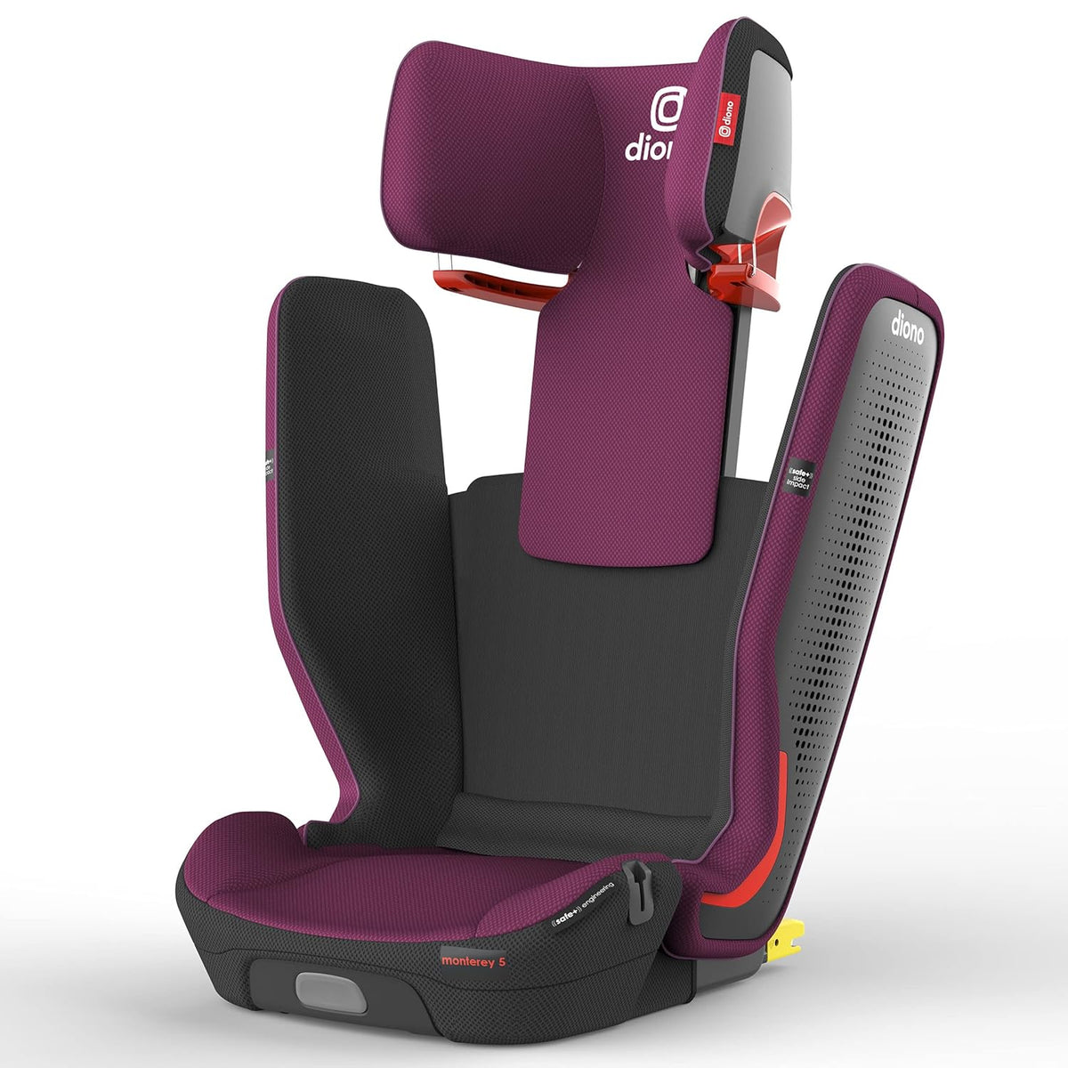 High Back Booster Car Seat with Expandable Height and Width, Compact Fold, Black K342