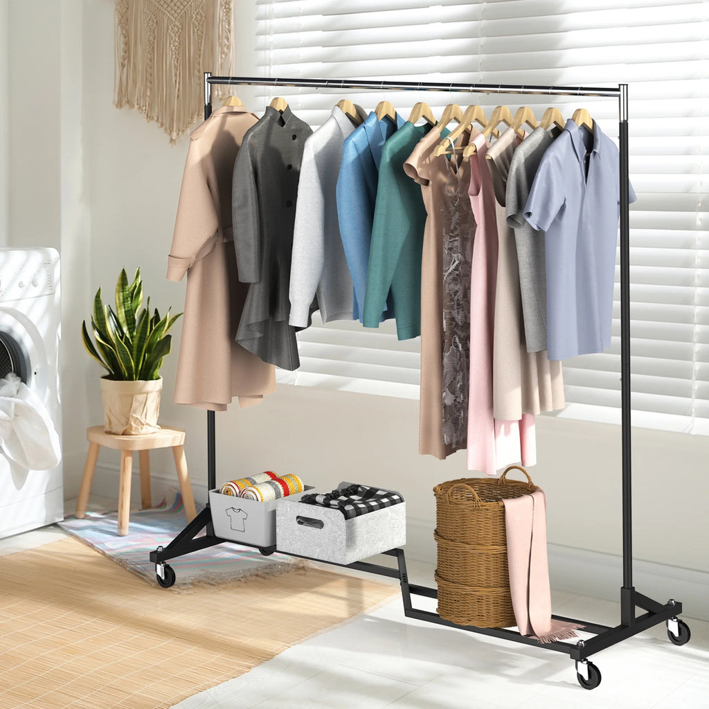 400 lbs Heavy Duty Rolling Garment Rack with Wheels T462