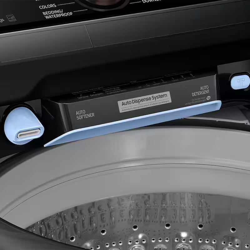 Top Load Washer with Pet Care Solution and Auto Dispense System in Brushed Black P141238
