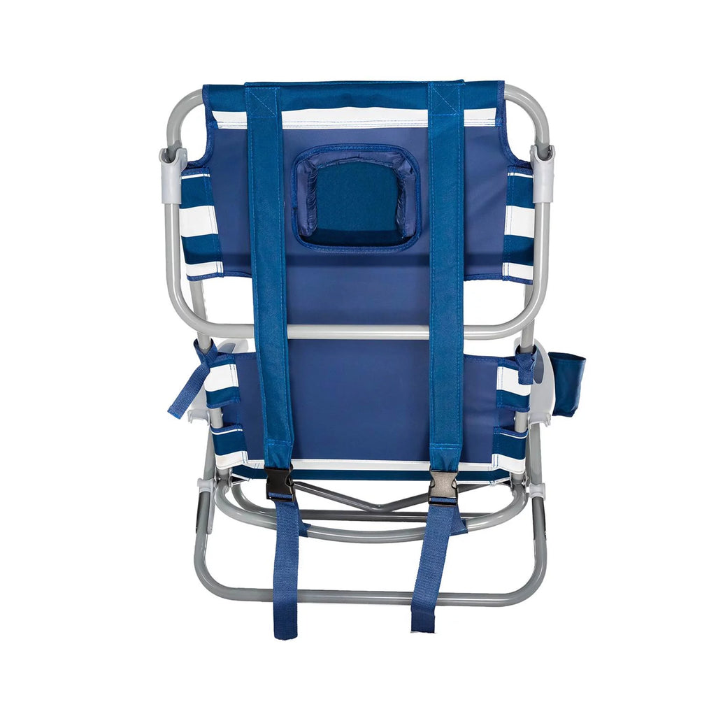 Striped Blue Backpack Beach Chair H799249
