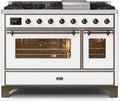 White Dual Fuel Propane Gas Range Q3658