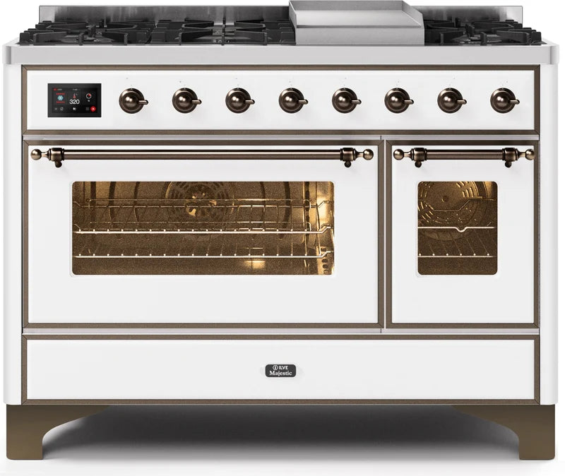 White Dual Fuel Propane Gas Range Q3658
