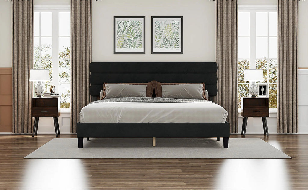 King Size Dark Gray Bed Frame H6388
