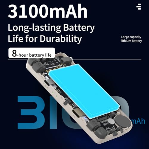 Handheld Game Console Retro 2.83-inch Screen Video Game Player 64G TF Card 3100mAh Battery Black Transparent A858486