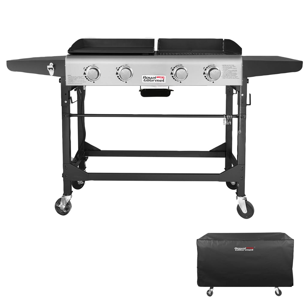 4-Burner Gas Grill and Griddle with Cover S29191
