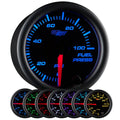 Black 7 Color 100 PSI Fuel Pressure Gauge Kit P1955