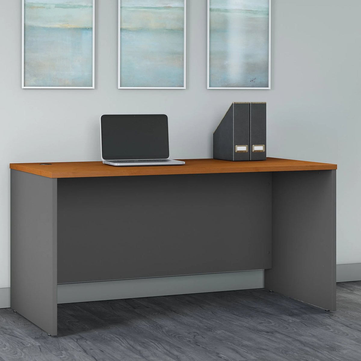 Office Desk in Natural Cherry Engineered Wood E79259