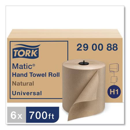 Hardwound Roll Towel, 7.7 inch x 700 ft, Natural, 6 Rolls H60123