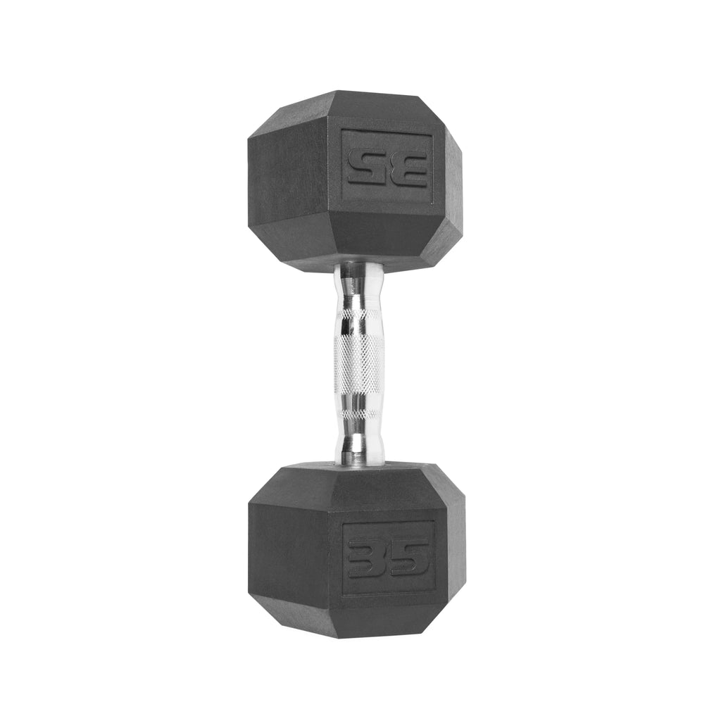 10lb Coated Rubber Hex Dumbbell Pair Z2525