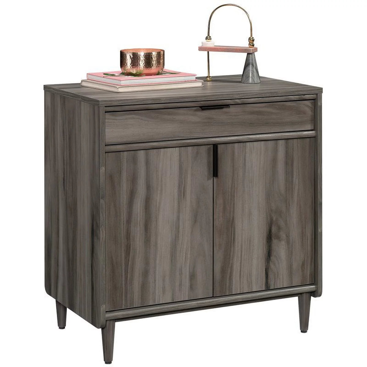 L-Shaped Desk & Storage Cabinet 2-Piece Set D401036