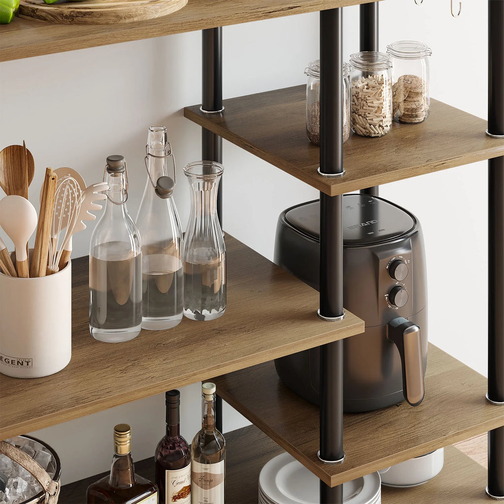 5 Tier Oak Baker's Rack D8105