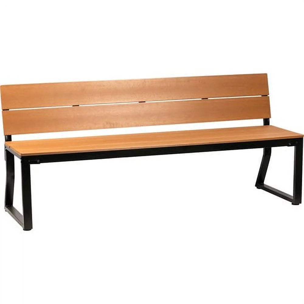 Teak Outdoor Bench with Backrest A83027