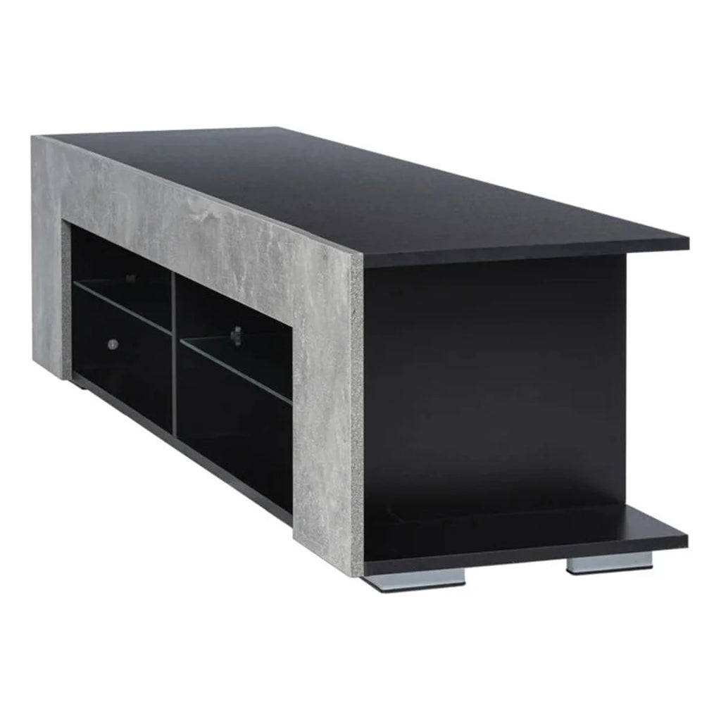 High Gloss 4-Shelf TV Stand with Bookshelves G54328