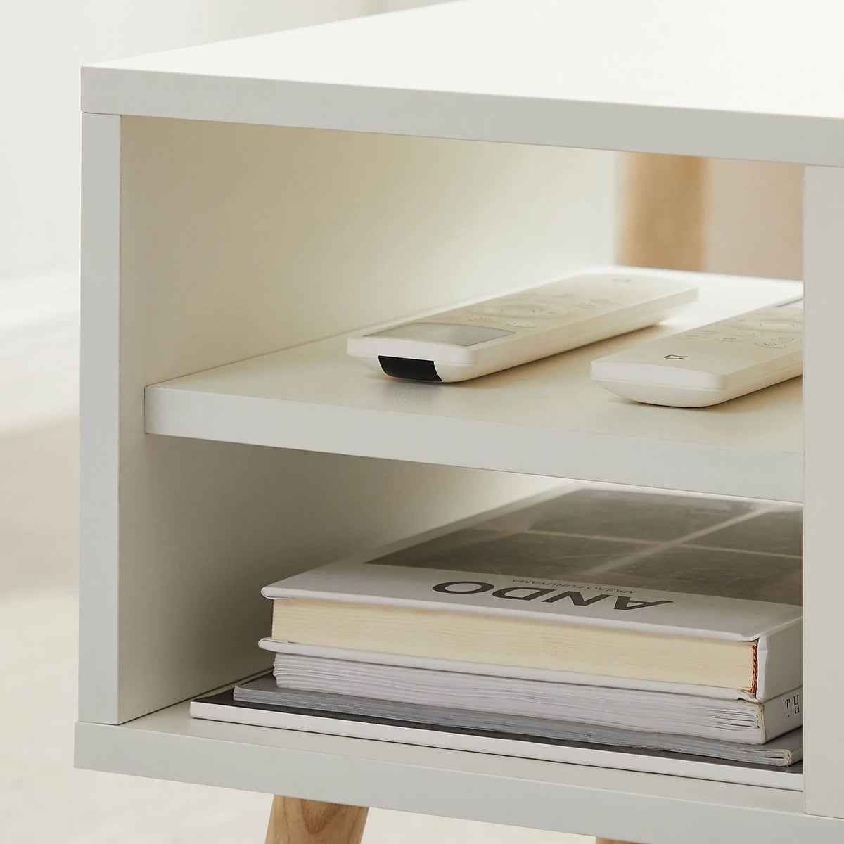 Modern Coffee Table with Lifting Tabletop and Hidden Storage Compartments R411