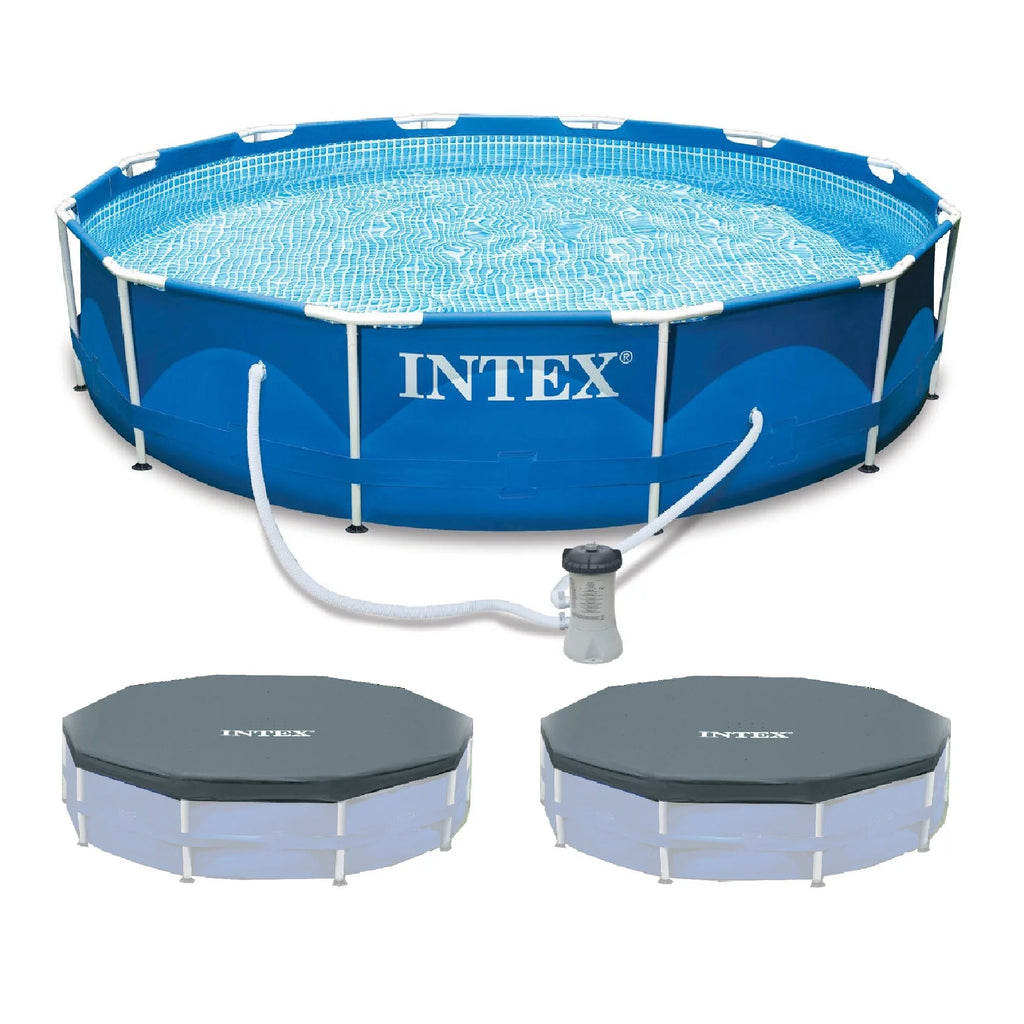 12'x30 Metal Frame Swimming Pool with Filter Pump R830118