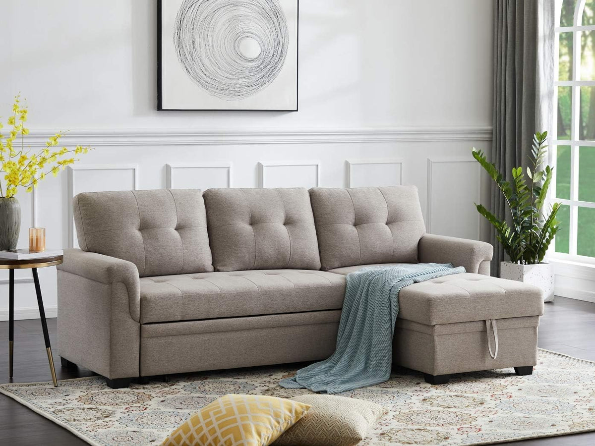 Reversible Sectional Sofa Couch with Storage Chaise Y145834