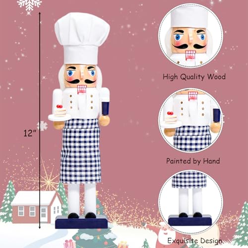 15 Inch Pink Wooden Nutcracker Ornaments Q902