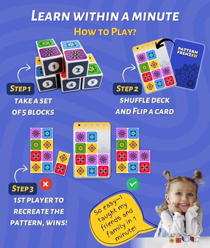 Pattern Matching Board Game for Kids & Adults Y473821