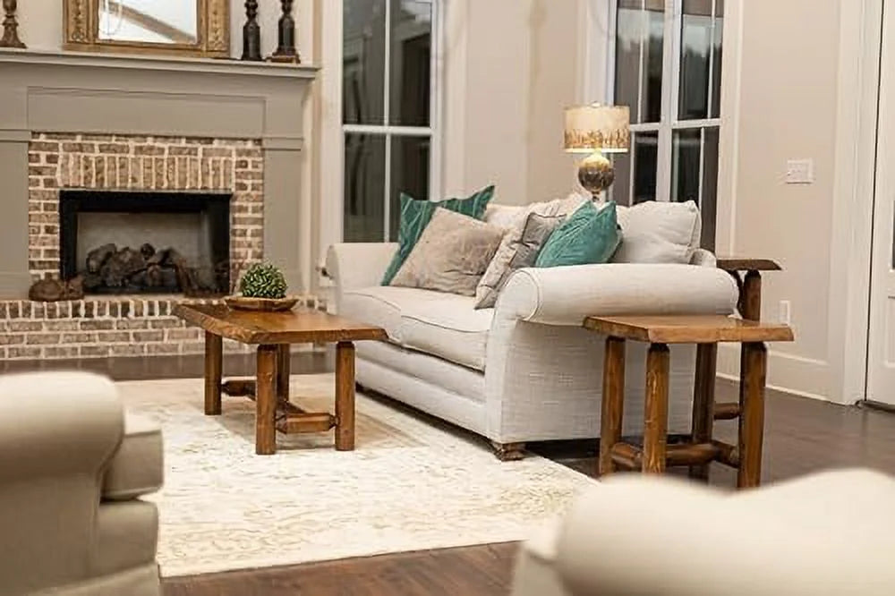 Live Edge Wood End Table A28892