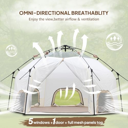 Camping Tent with Awning Porch and Screen Room D63678