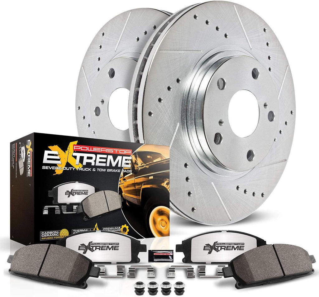 Rear Z36 Truck & Tow Carbon Fiber Ceramic Brake Kit Z222
