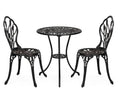 Bronze 3-Piece Cast Aluminum Round Bistro Set E9749