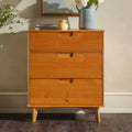 3 Drawer Solid Wood Walnut Dresser Z60354