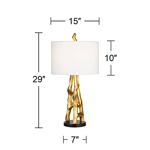 Set of 2 Gold Bamboo Table Lamps X342000