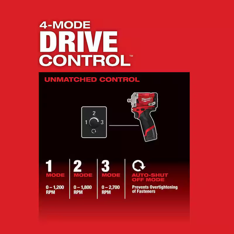 12V Lithium-Ion Brushless Cordless 3/8 in. Impact Wrench E940779