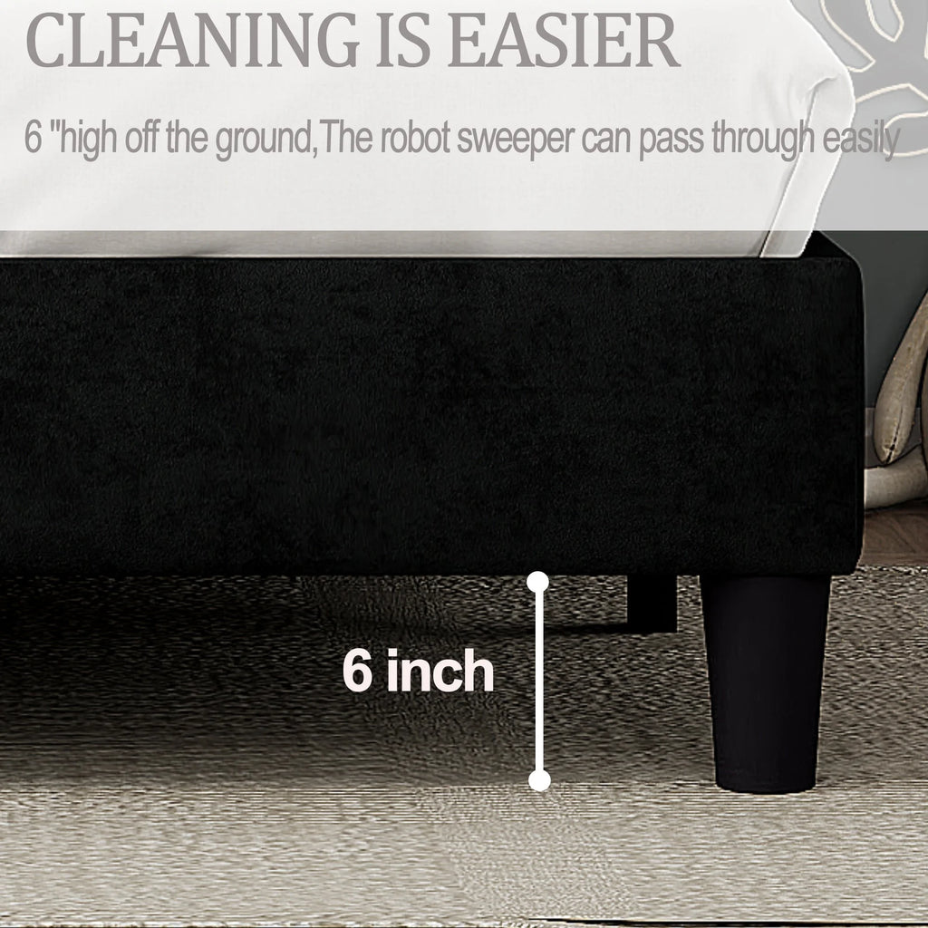 King Size Dark Gray Bed Frame H6388