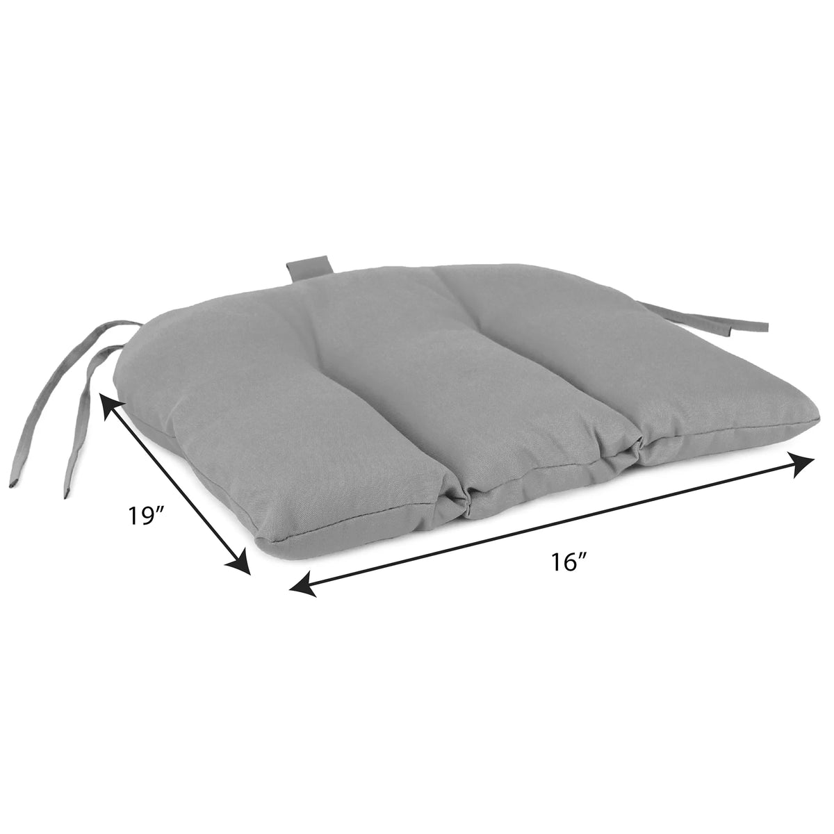 Multicolor Floral Rectangular Outdoor Chair Seat Cushion with Ties G183840