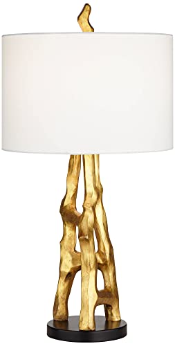 Set of 2 Gold Bamboo Table Lamps X342000