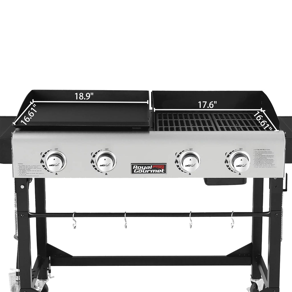 4-Burner Gas Grill and Griddle with Cover S29191
