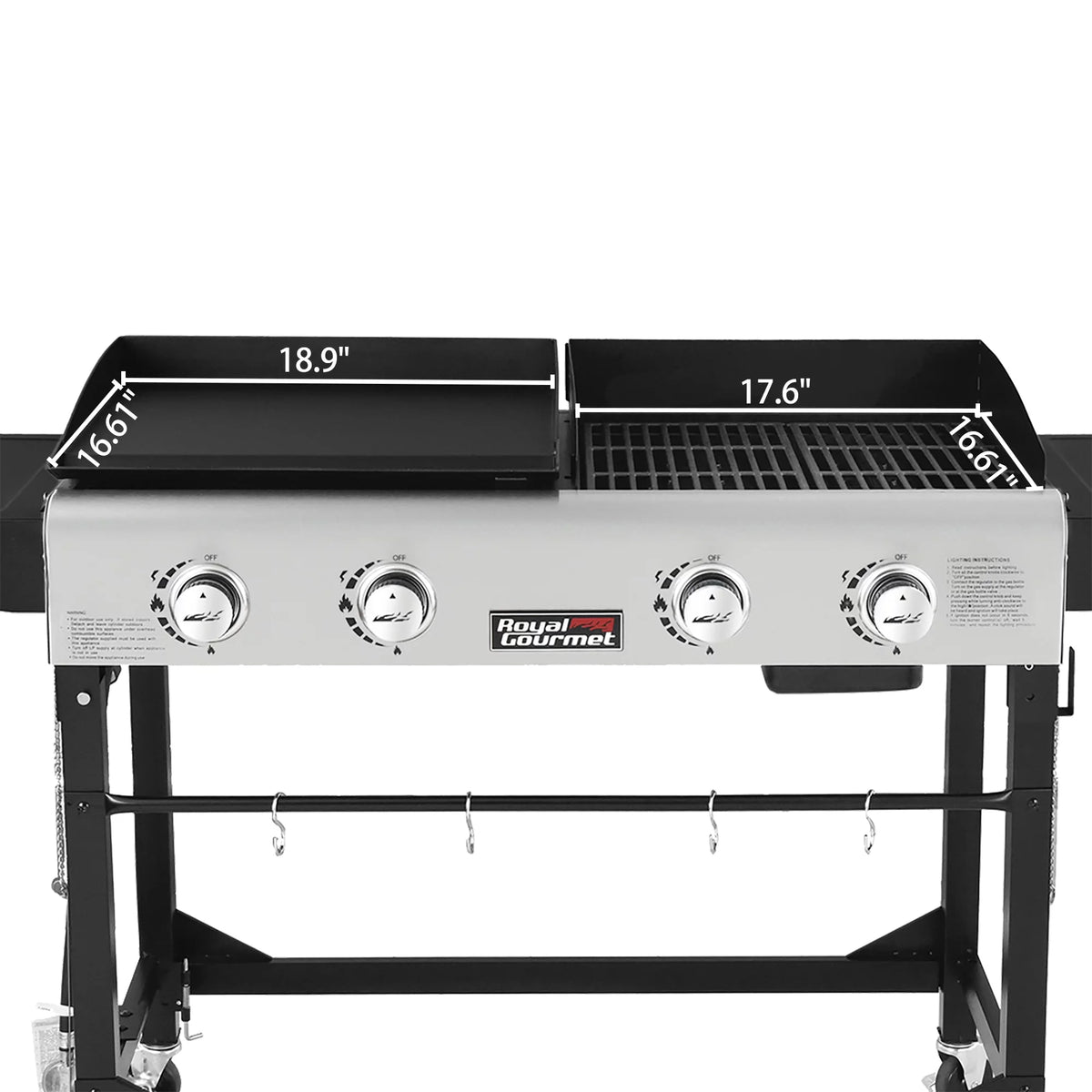 4-Burner Gas Grill and Griddle with Cover S29191