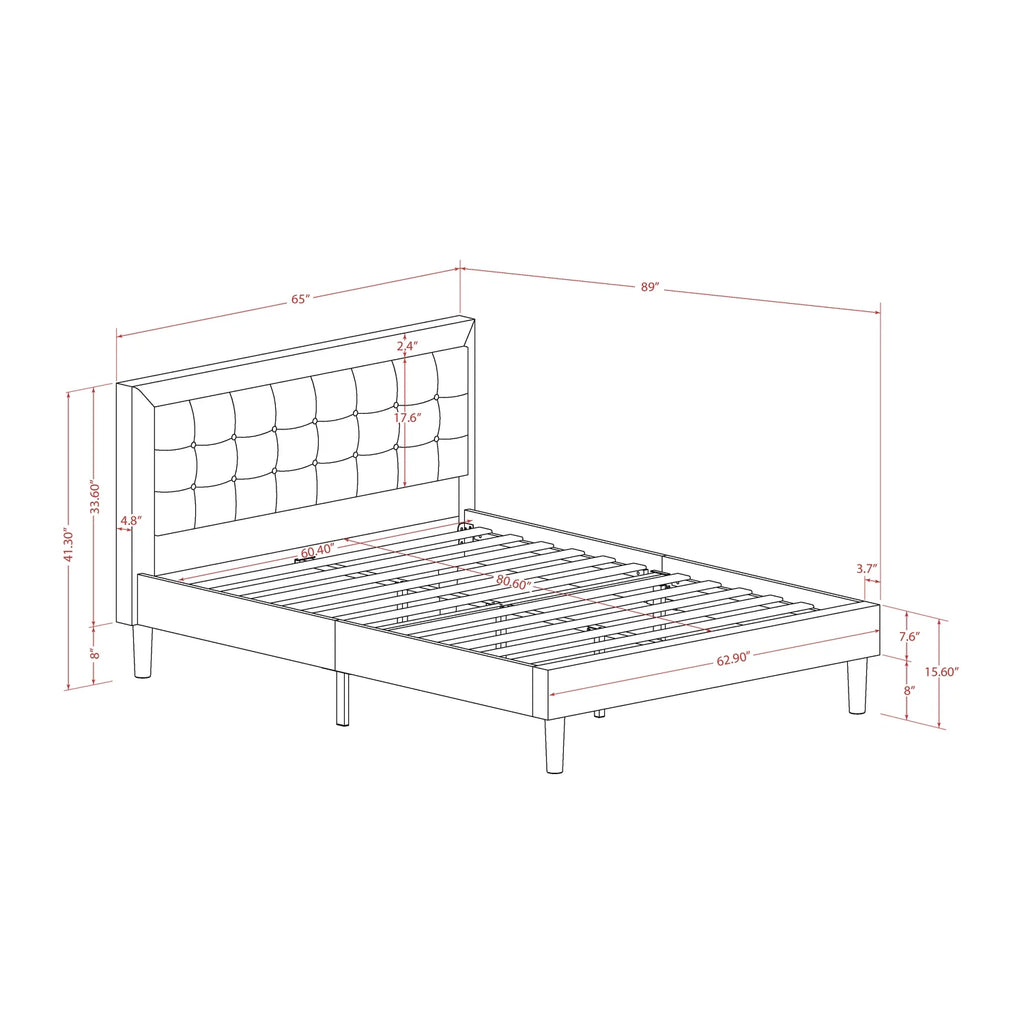 3 Piece Wood Queen Bedroom Set I2754